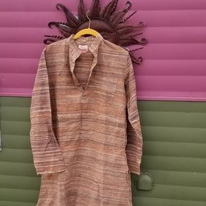 Boho International Woven Vintage Shirt Dress